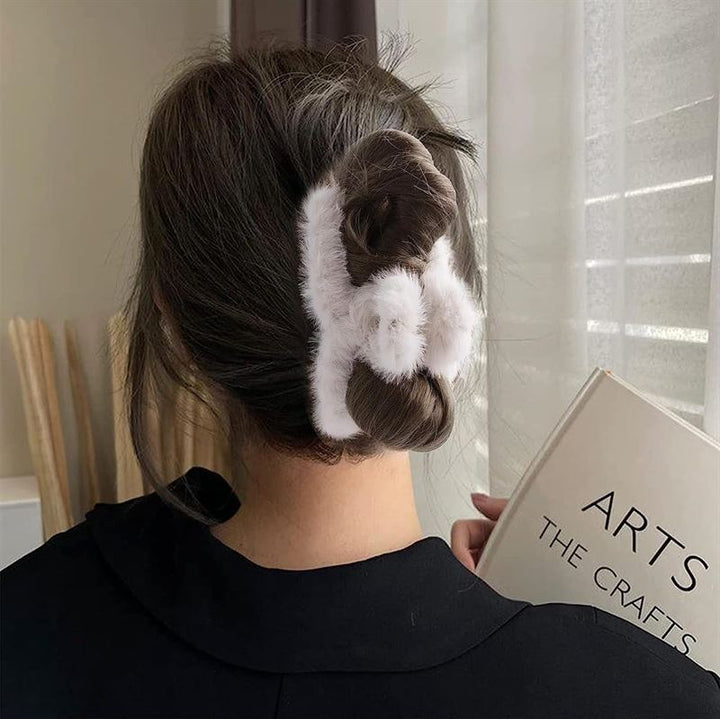 SOHO Coco Hair Claw - White - Hair Accessories