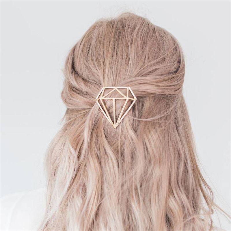 SOHO Diamond Hair Clip - Silver - | Fashiongirl
