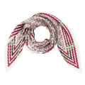 Écharpe SOHO Diamond 70 x 70 cm - Blanc/Rouge - | Fashiongirl