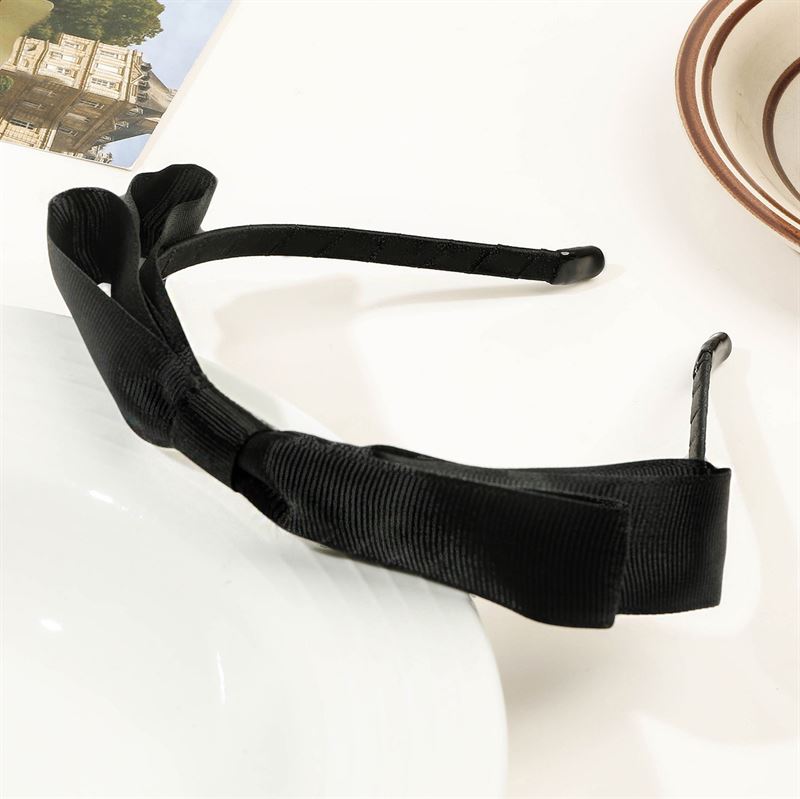 SOHO Donna Bow Hairband - Black - Hair Accessories | Fashiongirl