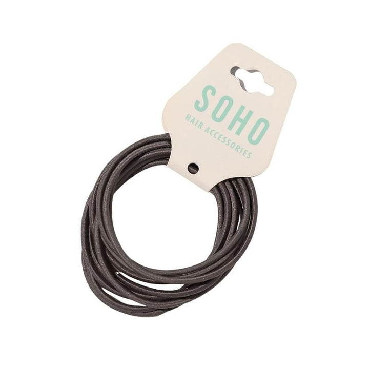 SOHO Ellie Hair Elastic - Dark grey - Hair Accessories | Fashiongirl