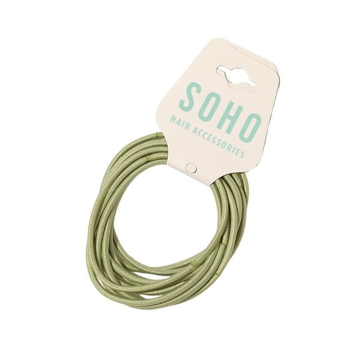 SOHO Ellie Hair Elastic - Green - Hair Accessories | Fashiongirl