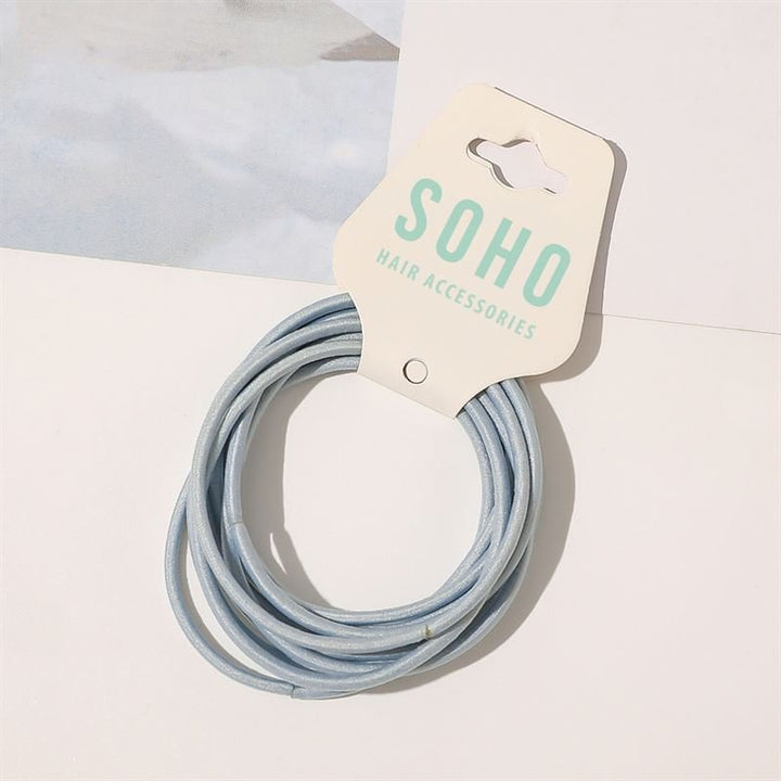 SOHO Ellie Hair Elastic - Bleu clair - Accessoires pour cheveux | Fashiongirl