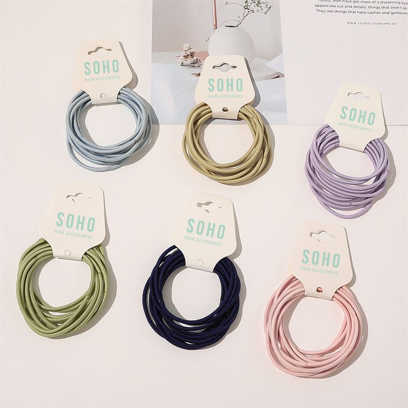 SOHO Ellie Hair Elastic - Bleu clair - Accessoires pour cheveux | Fashiongirl