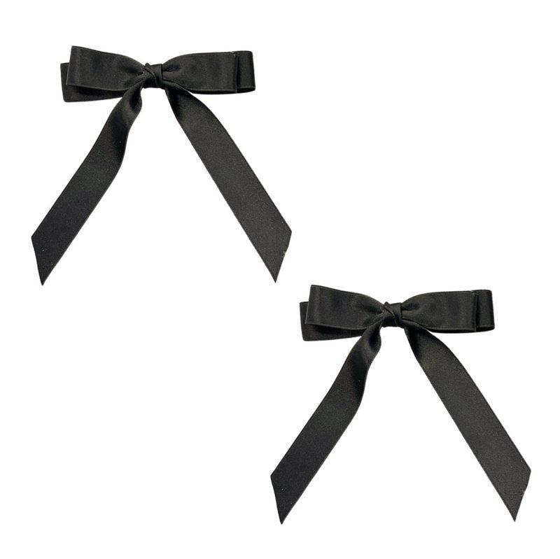 SOHO Emma Bow Hair clips - Black - Hair Accessories | Fashiongirl