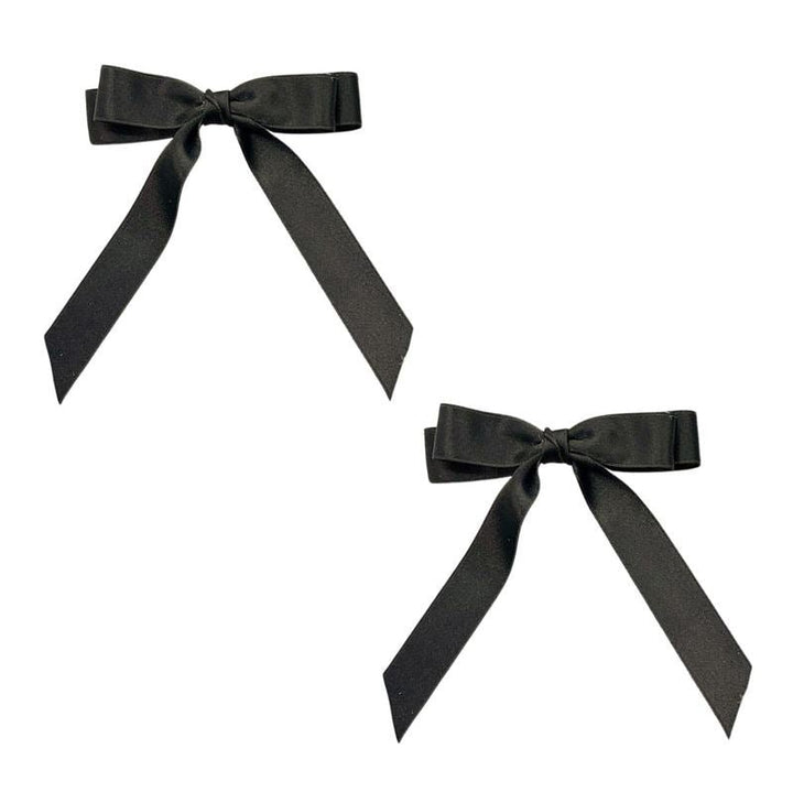 SOHO Emma Bow Hair clips - Black - Hair Accessories | Fashiongirl