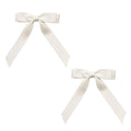 Barrettes SOHO Emma Bow - Blanc - Accessoires pour cheveux | Fashiongirl