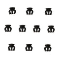 SOHO Etta Hair Claws - Noir - Accessoires pour cheveux