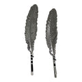 Barrette à plumes SOHO - Argent (2 pièces) - | Fashiongirl