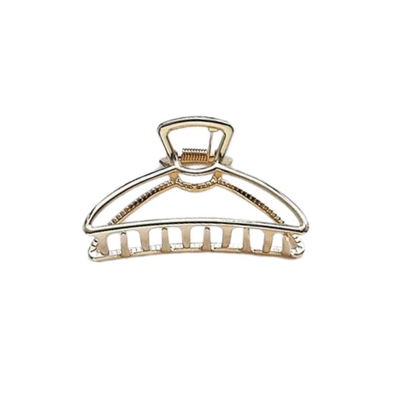 SOHO Feeny Extra Small Metal Hair Claw - Gold - Hair Accessories