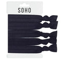 SOHO Hair Ties n° 17 - ALL BLACK - | Fashiongirl