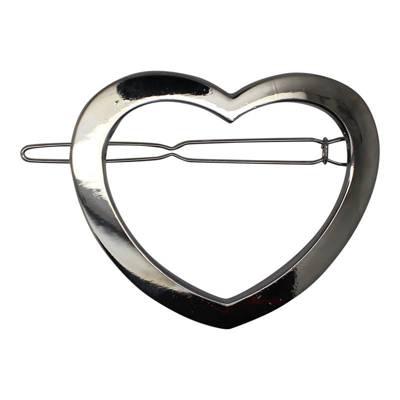 SOHO Heart Hair Clip - Silver - | Fashiongirl