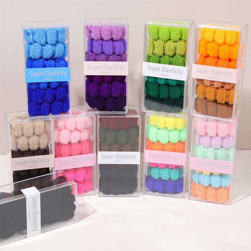 SOHO Hebe Hair elastics - Beige/Brown - Hair Accessories | Fashiongirl