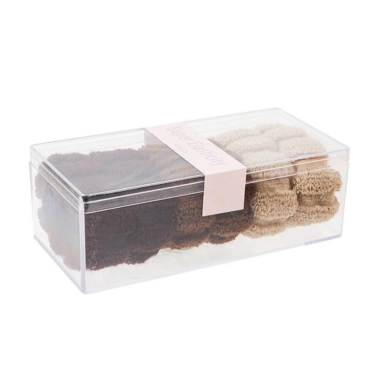 SOHO Hebe Hair elastics - Beige/Brown - Hair Accessories | Fashiongirl