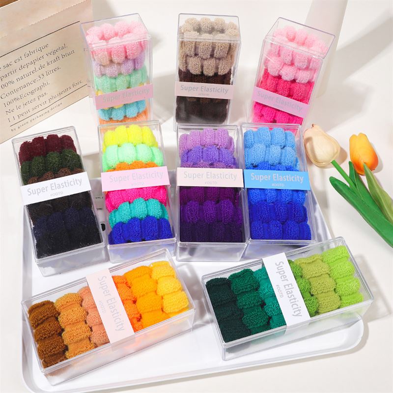 SOHO Hebe Hair elastics - Beige/Brown - Hair Accessories | Fashiongirl