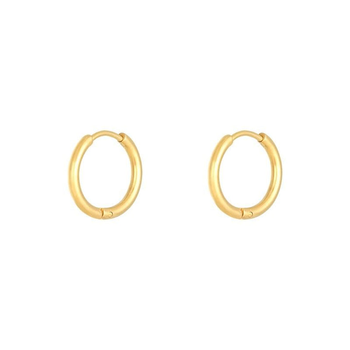 SOHO Hoops / Hoop Earrings 1.6 cm - Gold - | Fashiongirl