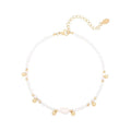 Bracelet de cheville SOHO Ila Pearl - Blanc - | Fashiongirl