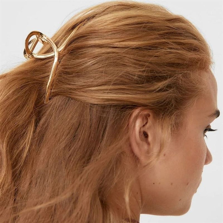 SOHO Iva Metal Hair Claw - Gold - Hair Accessories