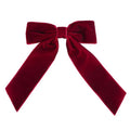 Barrette à nœud en velours SOHO Jane - Rouge foncé - Accessoires pour cheveux | Fashiongirl