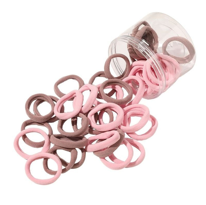 SOHO Julie Hair elastics - Pink/Brown - Hair Accessories | Fashiongirl