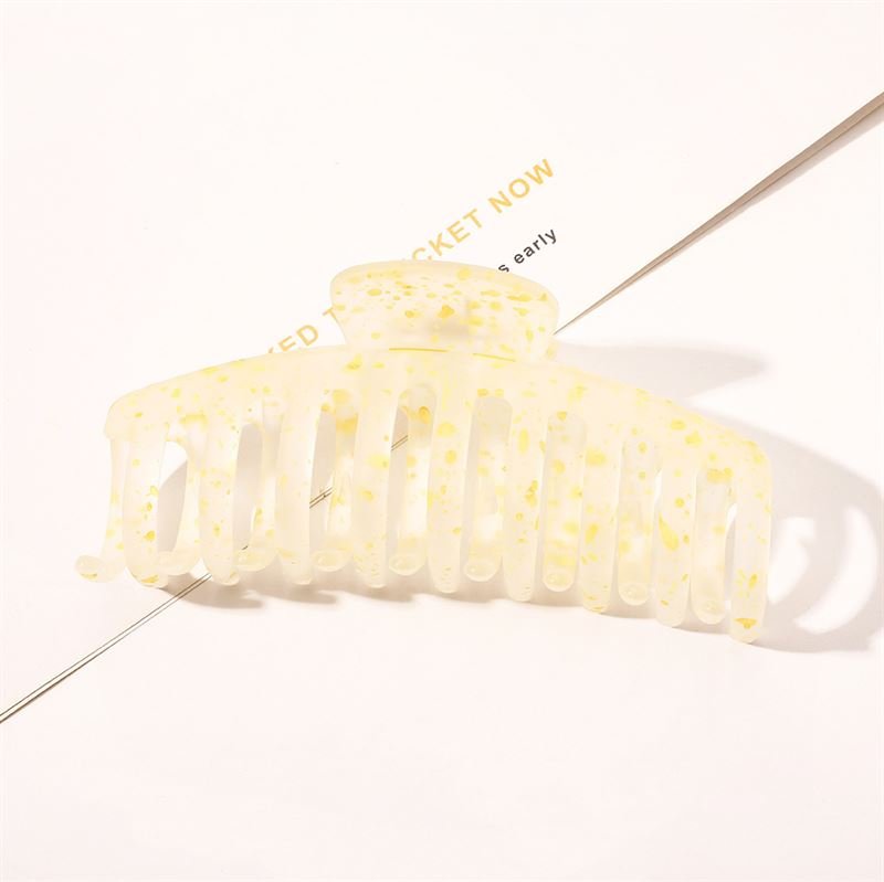 SOHO Kana Splash Hair Claw - Yellow - Hair Accessories