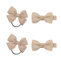 SOHO Kirby Bow Élastiques et barrettes pour cheveux - Beige - Accessoires pour cheveux | Fashiongirl