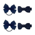 SOHO Kirby Bow Élastiques et barrettes pour cheveux - Denim - Accessoires pour cheveux | Fashiongirl
