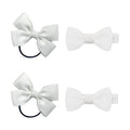 SOHO Kirby Bow Élastiques et barrettes pour cheveux - Blanc - Accessoires pour cheveux | Fashiongirl