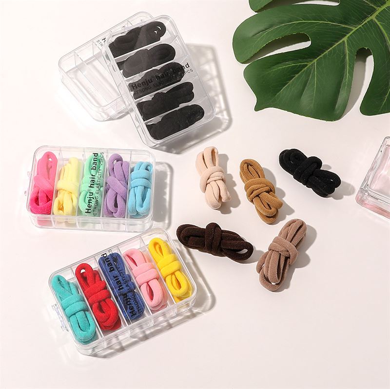 SOHO Linen Hair elastics - Mix - Hair Accessories | Fashiongirl