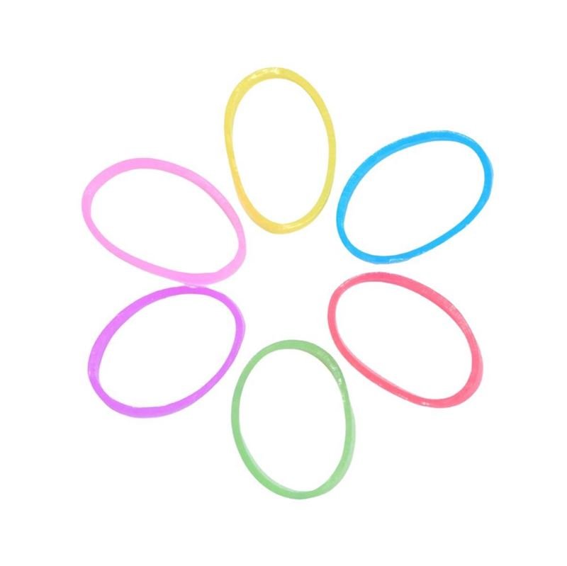 SOHO Liva Snag Free Hair elastics, 300 pcs - Pastel - Hair Accessories | Fashiongirl