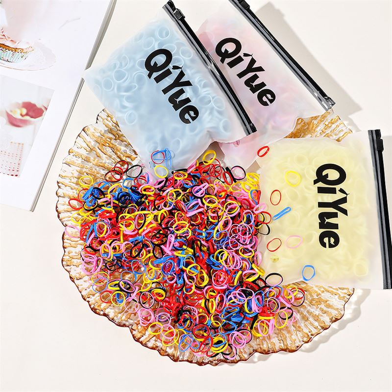 SOHO Liva Snag Free Hair elastics, 500 pcs - Brown - Hair Accessories | Fashiongirl