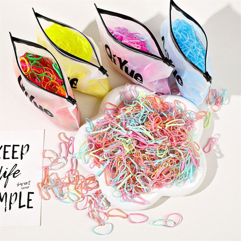 SOHO Liva Snag Free Hair elastics, 500 pcs - Transparent - Hair Accessories | Fashiongirl