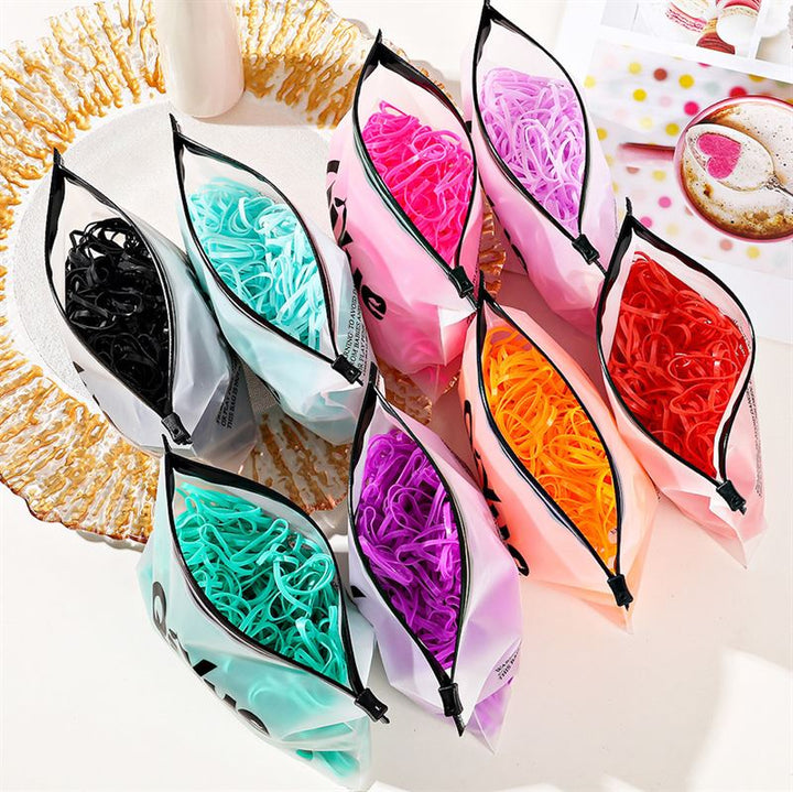 SOHO Liva Snag Free Hair elastics, 500 pcs - White - Hair Accessories | Fashiongirl