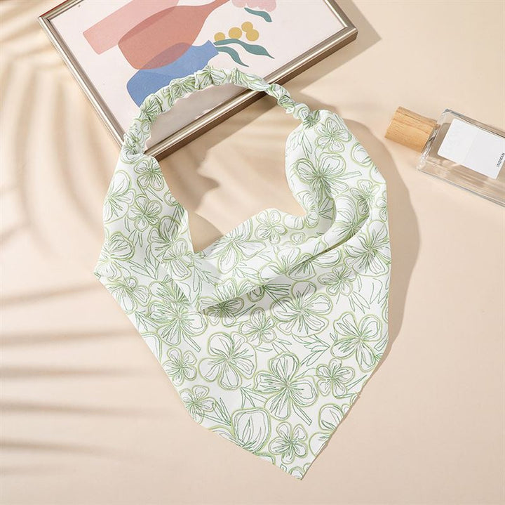 SOHO Lorelei Bandana Hair Scarf - Green - | Fashiongirl
