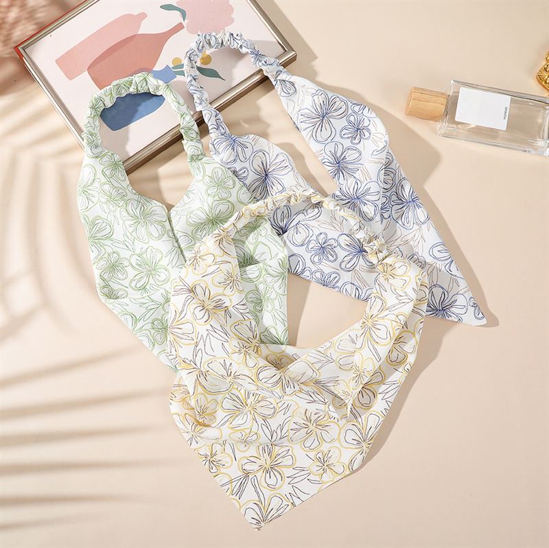 SOHO Lorelei Bandana Hair Scarf - Green - | Fashiongirl