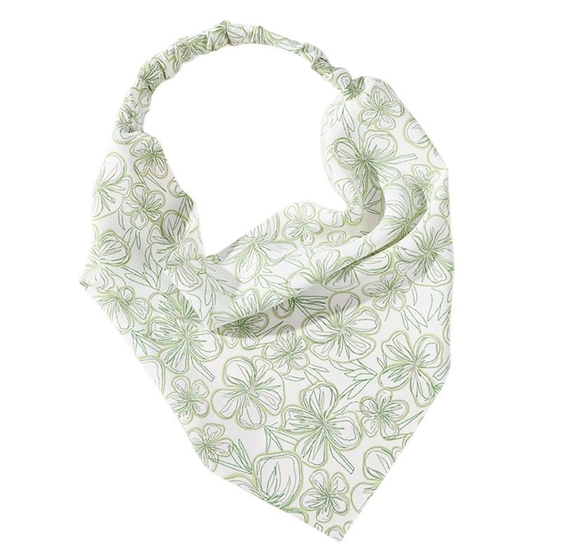 SOHO Lorelei Bandana Hair Scarf - Green - | Fashiongirl