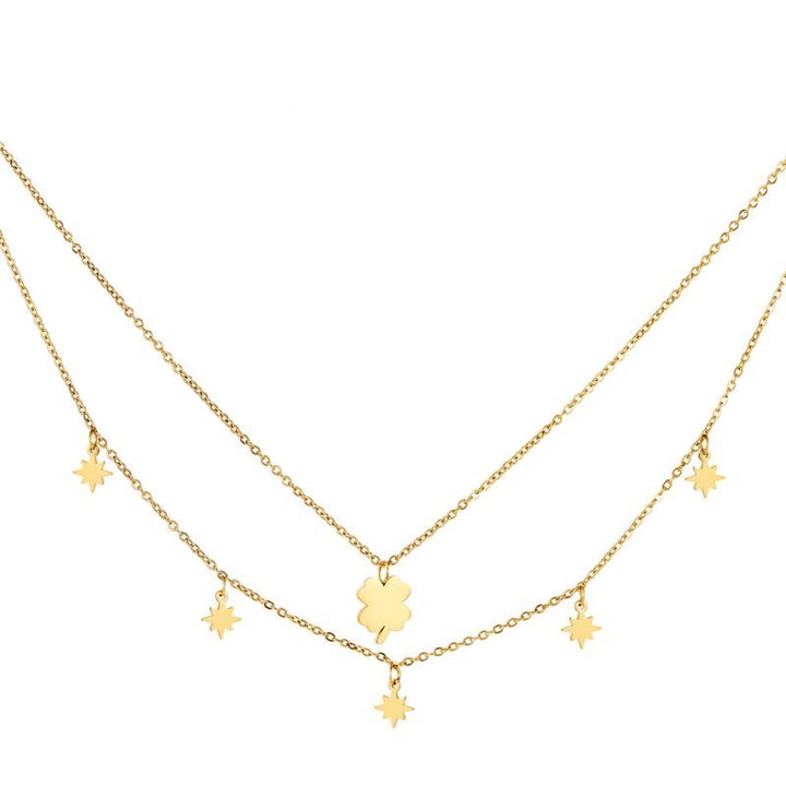 SOHO Maci Double Necklace - Gold - | Fashiongirl