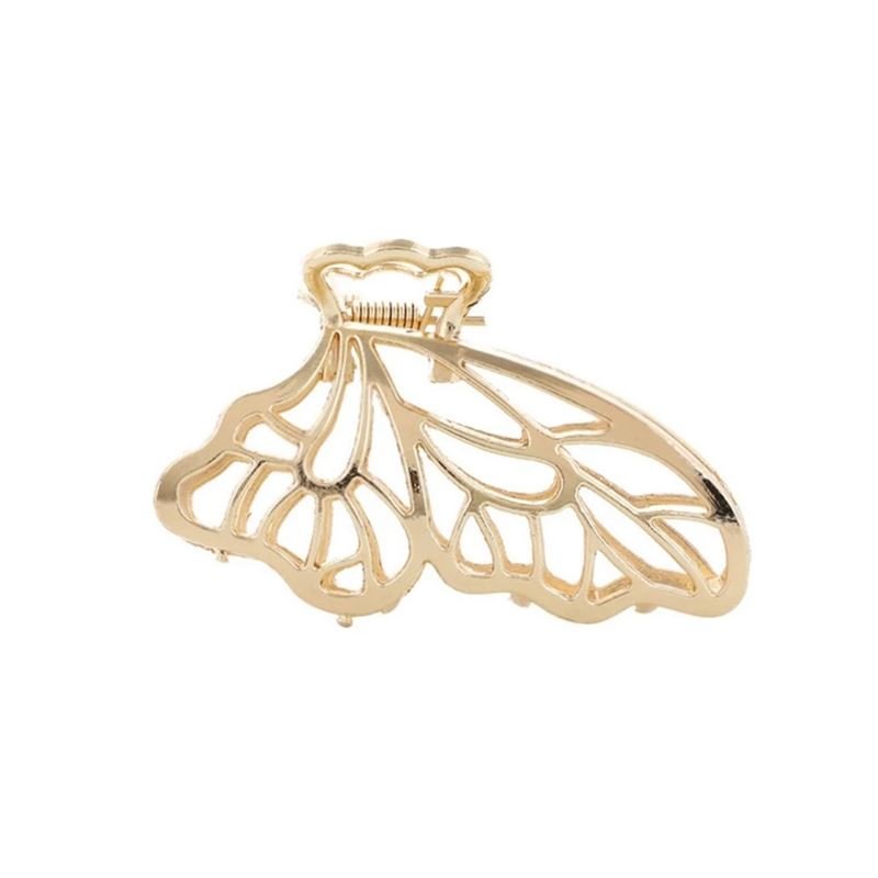 SOHO Metal Butterfly Hair Claw - Gold - Hair Accessories