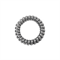 SOHO Élastiques à cheveux métalliques en spirale, 3 pièces - Gris métallisé - Accessoires pour cheveux | Fashiongirl