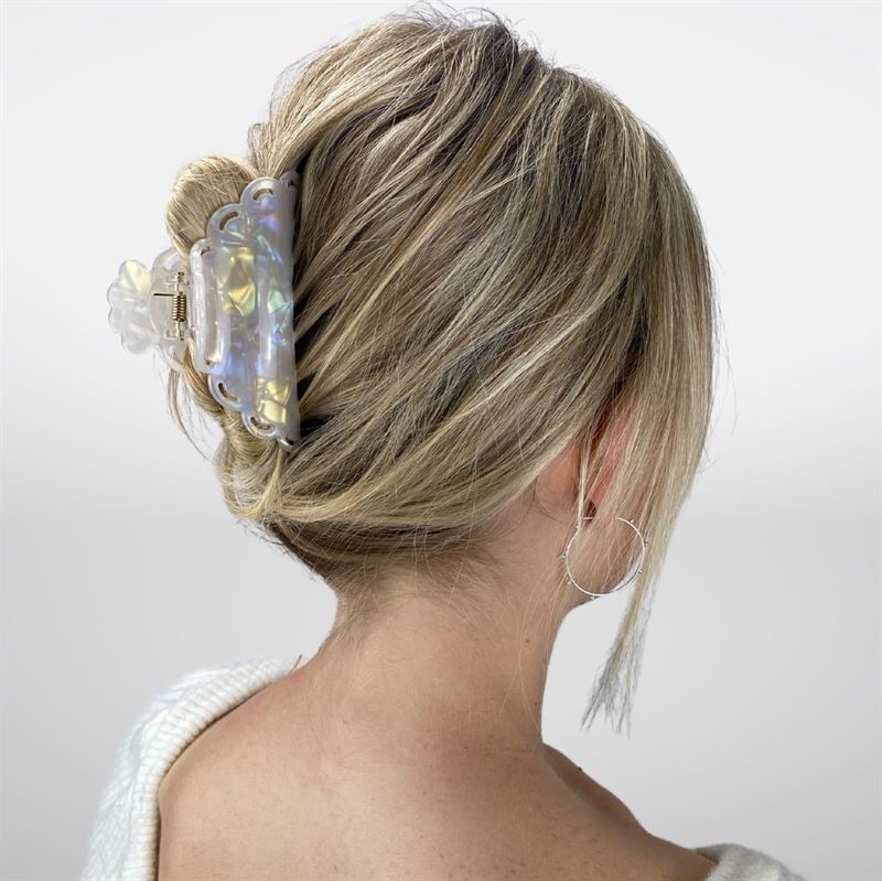 SOHO Naomi Hair Claw - Marbre blanc - Accessoires pour cheveux