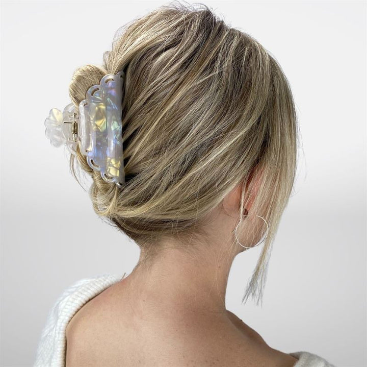 SOHO Naomi Hair Claw - Marbre blanc - Accessoires pour cheveux