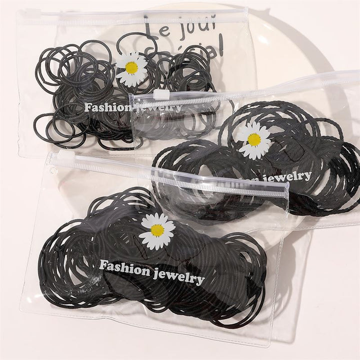 SOHO Nina Hair elastics - Black - Hair Accessories | Fashiongirl