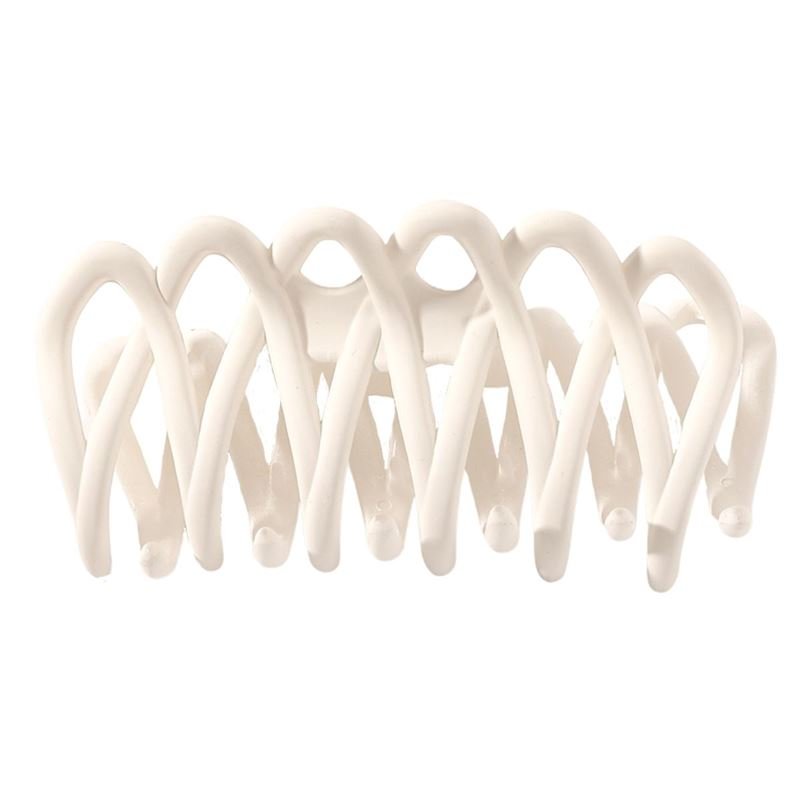 SOHO Olive Hair Claw - White - Hair Accessories