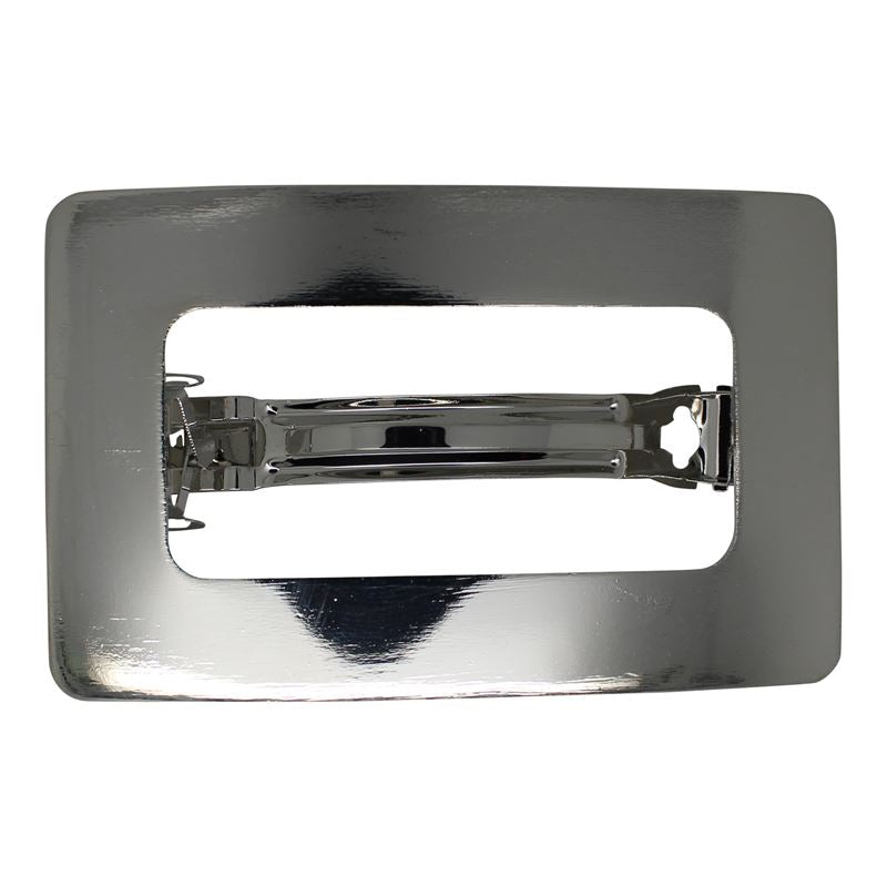 SOHO Rectangle Hair Clip - Silver - | Fashiongirl