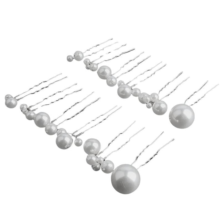SOHO Reidin Pearl Hairpins - 12 pcs - Hair Accessories | Fashiongirl