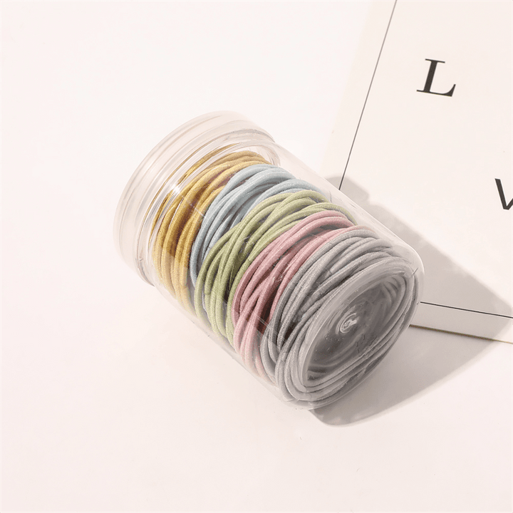 SOHO Remi Hair elastics 50 pcs - Rainbow - Hair Accessories