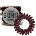 Élastiques à cheveux SOHO Spiral - Marron (3 pièces) - Accessoires pour cheveux | Fashiongirl