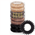 Élastiques à cheveux SOHO Spiral, Mother Earth - 8 pièces - Accessoires pour cheveux | Fashiongirl