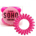 Élastiques à cheveux SOHO Spiral - Rose (3 pièces) - Accessoires pour cheveux | Fashiongirl
