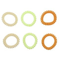 SOHO Thia Élastiques à cheveux en spirale, 6 pièces - Sun - Accessoires pour cheveux | Fashiongirl